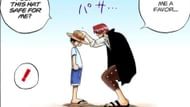 Luffy and Shanks as seen in the anime (Image via Shueisha)